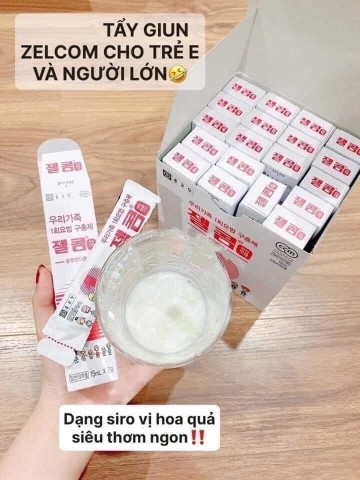 Siro tẩy giun Zelcom 15mlx2 - Hàn Quốc