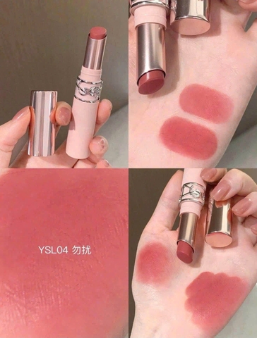 Son thỏi YSL Lovenude Lip Blusher #04 Red Handed mini fullbox