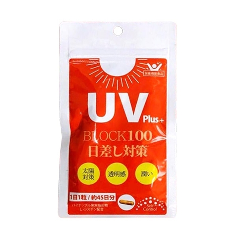 Viên Uống Chống Nắng UV Plus+ Block 100 - nhật ( 45 viên)
