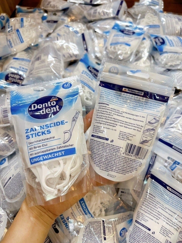 Tăm chỉ nha khoa Dontodent Sensitive răng nhạy cảm 40 chiếc- Đức