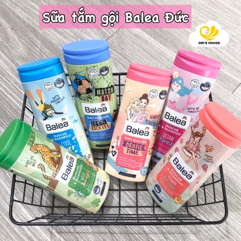 Sữa tắm gội 2in1 cho bé Balea Kid Surf Osaurus khủng long 2y+ 300ml- Đức
