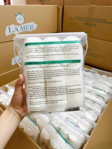 Bông tẩy trang mềm Lamer 201m - Pháp