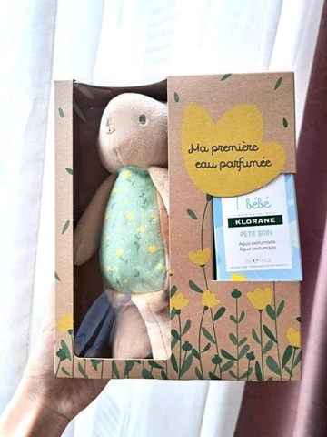 Set nước hoa Klorane 50ml + gấu bông BeBe Klorane- Pháp