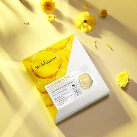 Mặt nạ thạch vàng MediAnswer Vita Collagen Mask chống lão hóa, cải thiện nếp nhăn 37g - Hàn