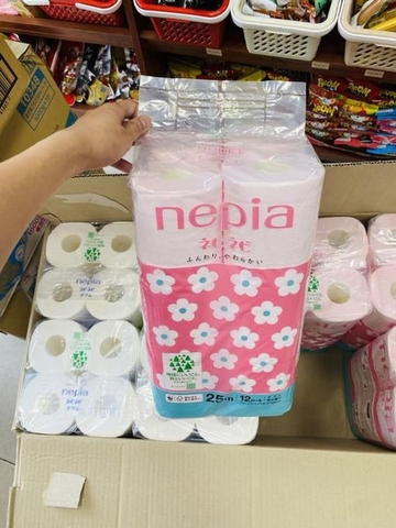 Giấy vệ sinh Nepia cao cấp hai lớp, 12 cuộn- Nhật