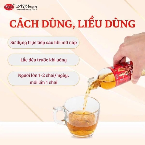 Nước uống hồng sâm có củ Won Ki Sam 120ml x10chai- Hàn