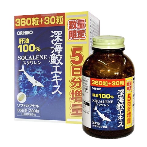 Viên uống sụn vi cá mập Orihiro Squalene 360v -Nhật