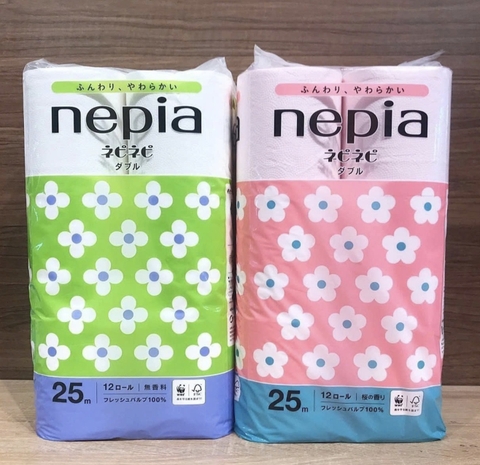 Giấy vệ sinh Nepia cao cấp hai lớp, 12 cuộn- Nhật