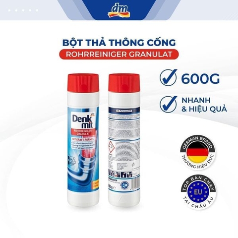 Bột thông cống Denkmit 600g- Đức