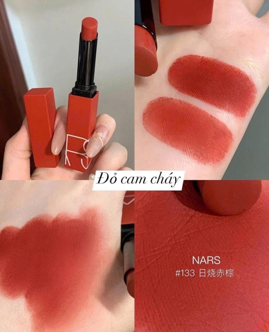 Son Nars Powermatte Lipstick 133 Too Hot To Hold Màu Đỏ Cam Cháy