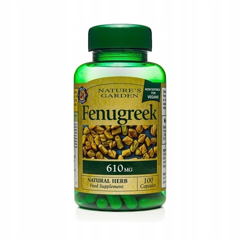 Viên uống lợi sữa Nature's Garden Fenugreek 610mg (100 viên) - Anh