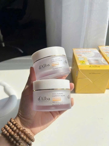 Kem dưỡng sáng da d'Alba Vita Toning Capsule Cream 55g – Hàn Quốc