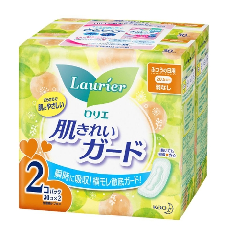 Set 2 Băng vệ sinh Laurier ngày không cánh 30mx2 - Nhật
