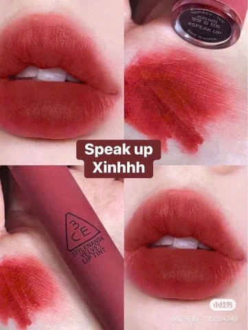 Son thỏi 3CE Mood Recipe Matte Lip Color mini – Màu Speak Up (Đỏ đất)