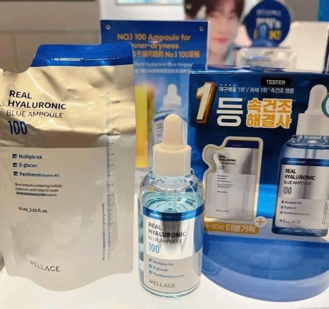 SERUM WELLAGE REAL CICA CALMING 60ML TẶNG 1 TÚI REFILL 60ML THAY THẾ- HÀN