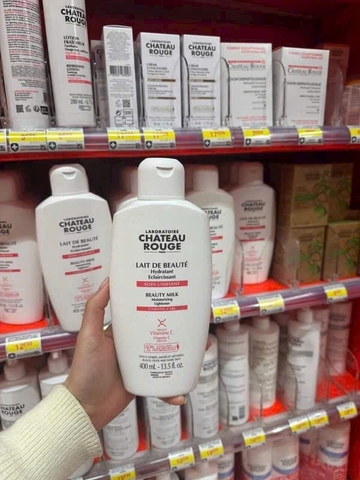 Sữa dưỡng thể kích trắng Chateau Rouge Paris Lait De Beauté