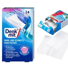 Giấy giặt quàn áo màu Denkmit 24 tờ- Đức