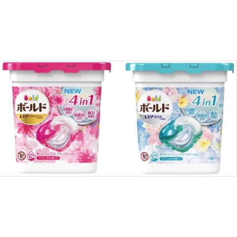 Hộp viên giặt xả Gellbold 4D 12v - Nhật