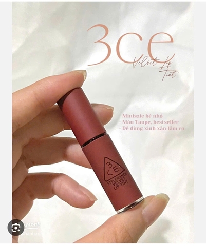 Son thỏi 3CE Mood Recipe Matte Lip Color mini – Màu Speak Up (Đỏ đất)