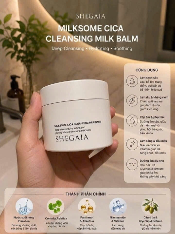 Sáp tẩy trang sạch sâu, siêu lành tính Shegaia