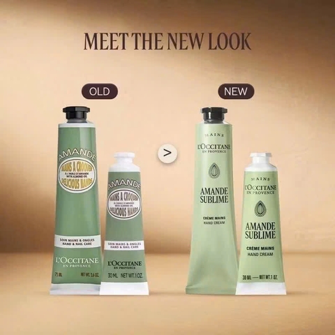 [Mẫu mới] Kem dưỡng da tay hạnh nhân L’occitane Amande Sublime Hands Cream 150ml- Pháp