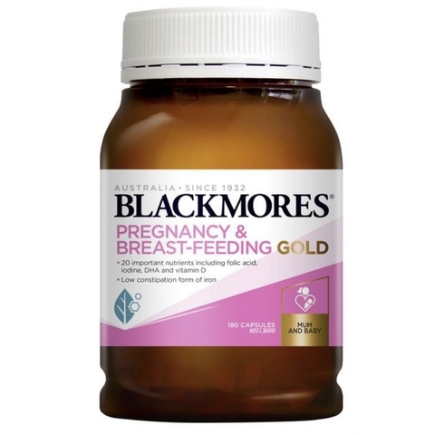 Viên uống Blackmores bổ sung vitamin cho mẹ mang thai và cho con bú 180v- Úc