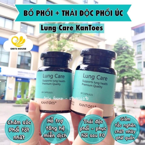 sale Viên uống bổ phổi, thải độc phổi Lung Care KanToes 60v - Úc