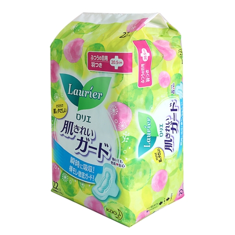 Set 2 Băng vệ sinh Laurier ngày có cánh 22mx2 - Nhật