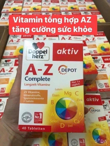 Viên uống bổ sung Vitamin tổng hợp Doppelherz Aktiv A-Z Depot 40v- Đức
