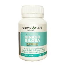 Viên uống bổ não Ginkgo Biloba Healthy Care 6000mg 60v- Úc