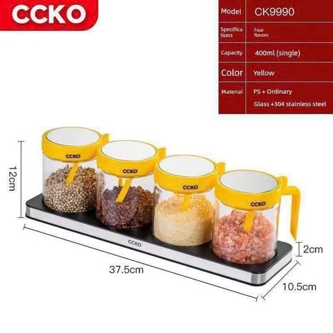 SET HŨ GIA VỊ THỦY TINH CCKO
