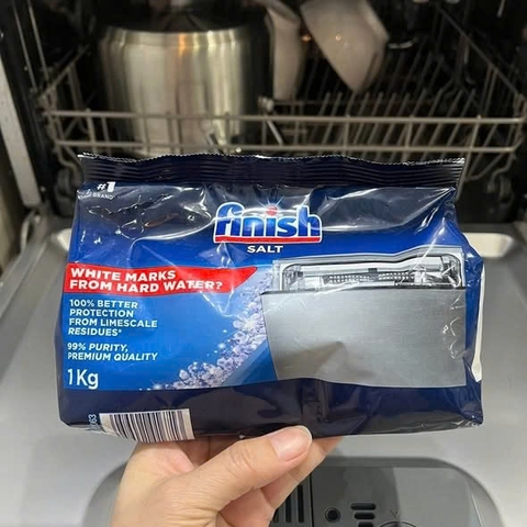 Muối rửa chén bát Finish Salt 1kg - Chuyên dụng cho máy rửa bát