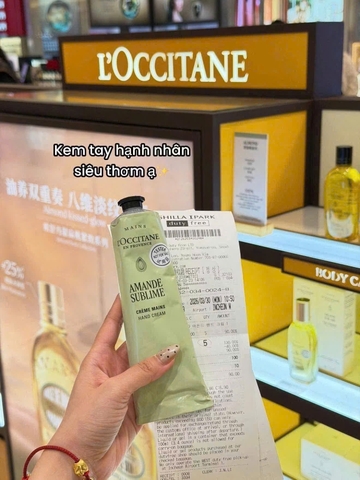 [Mẫu mới] Kem dưỡng da tay hạnh nhân L’occitane Amande Sublime Hands Cream 150ml- Pháp