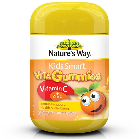 Kẹo dẻo Gummies Vitamin C+ Zinc Kids Smart- Úc