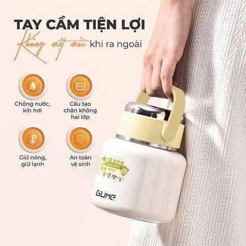 BÌNH ĐỰNG THỨC ĂN GIỮ NHIỆT GUME- HÀN QUỐC