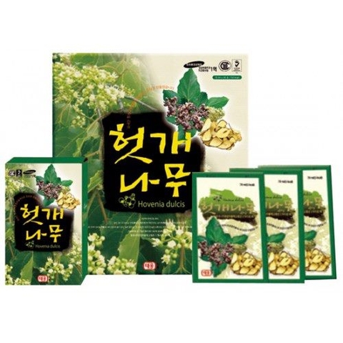 Nước thuốc bổ gan giải rượu Hovenia Dulcis Taewoong Food 70ml x 30 goi - Hàn