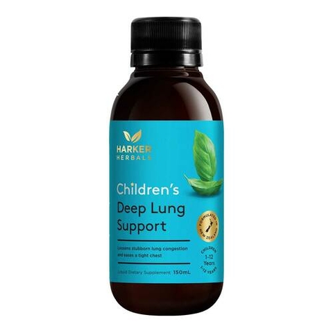 Siro hỗ trợ Phổ sâu Children's Deep Lung Support Harker Herbals 150ml- New Zealand