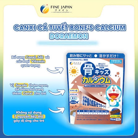 Canxi cá tuyết vị socola 140g - Nhật