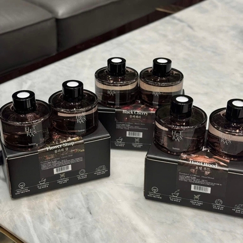 Set 2 Lọ Nước Hoa Ô Tô Cao Cấp Hetras Premium Car Diffuser 2x77ml- Hàn