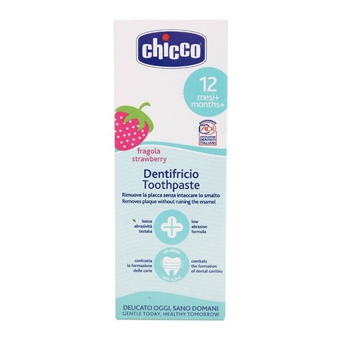 Kem đánh răng Chicco hương dâu 12m+ -Ý