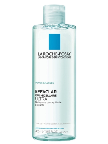 Nước tẩy trang cho da dầu, mụn La Roche Posay 400ml - Pháp