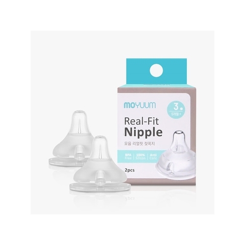 Set 2 núm ty Moyuum sô 3 cho bé từ 5m - Hàn Quốc