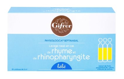 Nước muối kháng viêm Gifrer trị sổ mũi 20 ống - Pháp