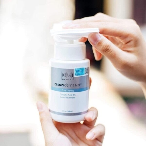 Lotion tẩy da chết, sạch sâu, trị mụn Obagi Clenziderm MD Pore Therapy 148ml- Mỹ