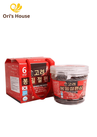 Sâm lát tẩm mật ong hộp nhựa HACCP 200g- Hàn