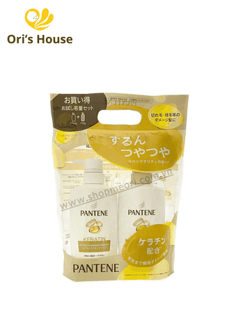 Cặp gội xả Pantene màu vàng phục hồi hư tổn 400ml- Nhật
