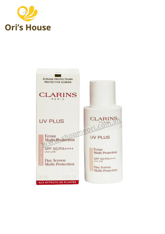 Kem chống nắng Clarins UV Plus non-tinted không màu SPF50 50ml - Pháp