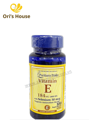Viên Uống Bổ Sung Vitamin E 400 IU Puritan's Pride - Mỹ