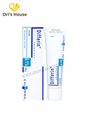 Gel dưỡng da Differin Galderma 0,1% da mụn, thâm, sẹo 30g