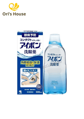 Nước rửa mắt Kobayashi Eyebon W Vitamin phục hồi và bảo vệ giác mạc mắt 500ml - Nhật